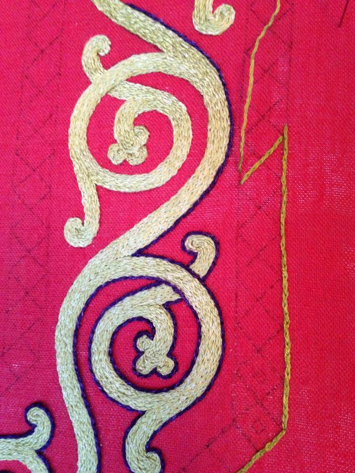 Bliaut Collar Progress