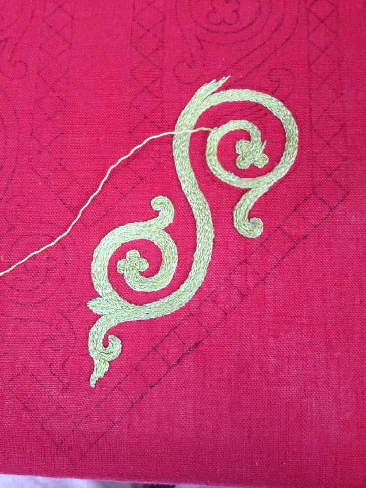 Bliaut Collar Progress