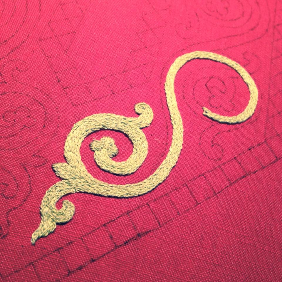 Bliaut Collar Progress