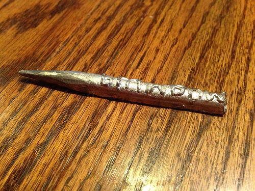 Lead tin stylus by Scribal Workshop. Blogged at opuselenae.com