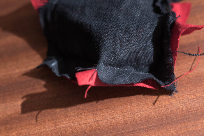 linen biscornu