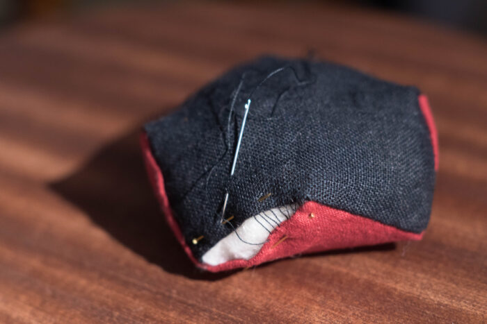 linen biscornu