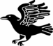 crow logo silhouette